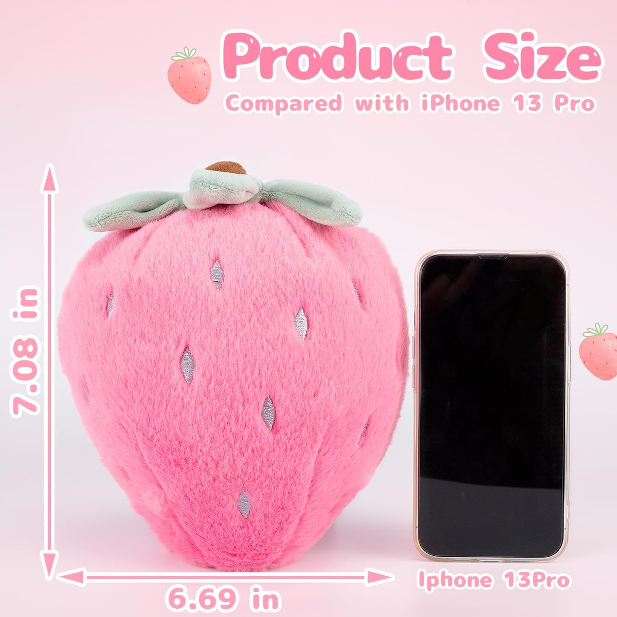 Yaafency Cute Fruit Strawberry Plush Toy