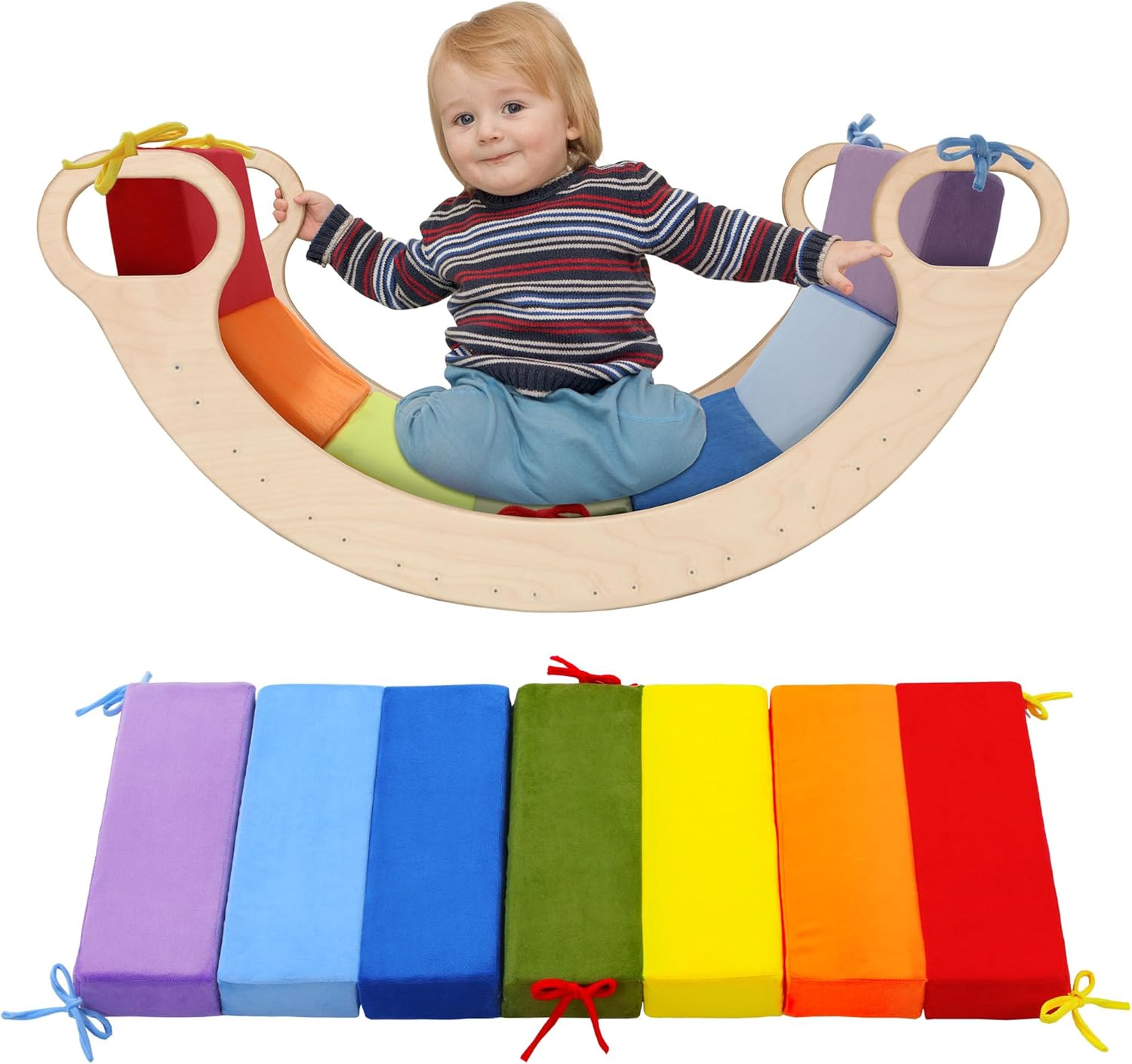 ROYALAY Rainbow Cushion Play Set for Climbing Arch