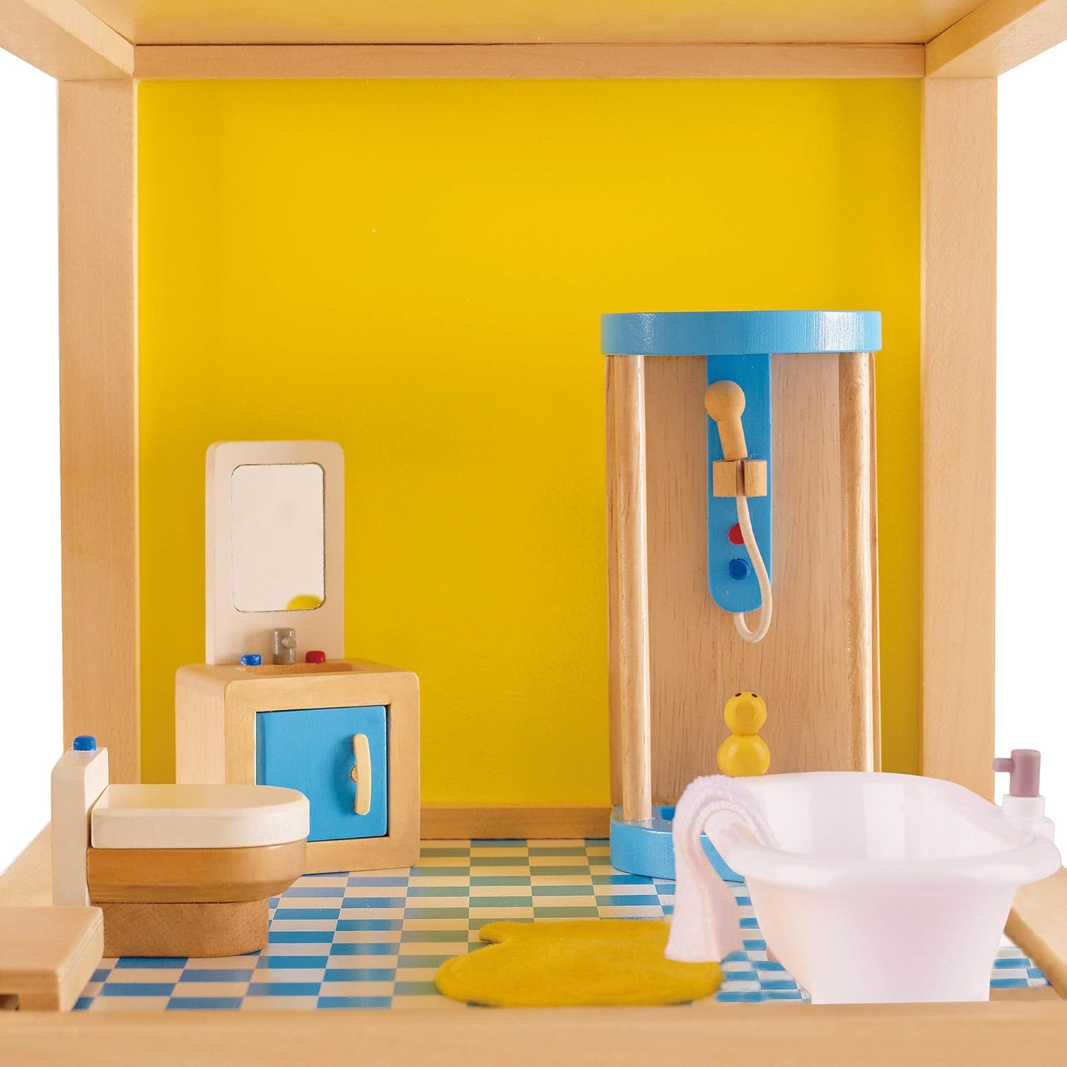 Hape Wooden Family Bathroom Set for Kids 1