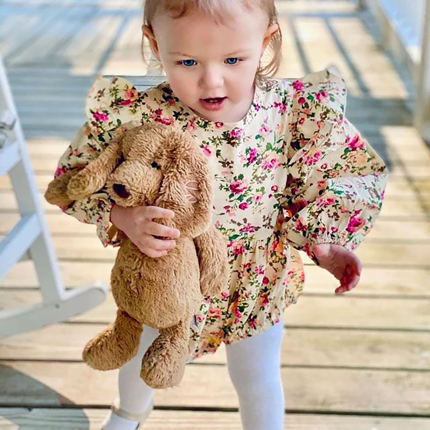 Personalized Embroidered Plush Dog Toy with Babys Name