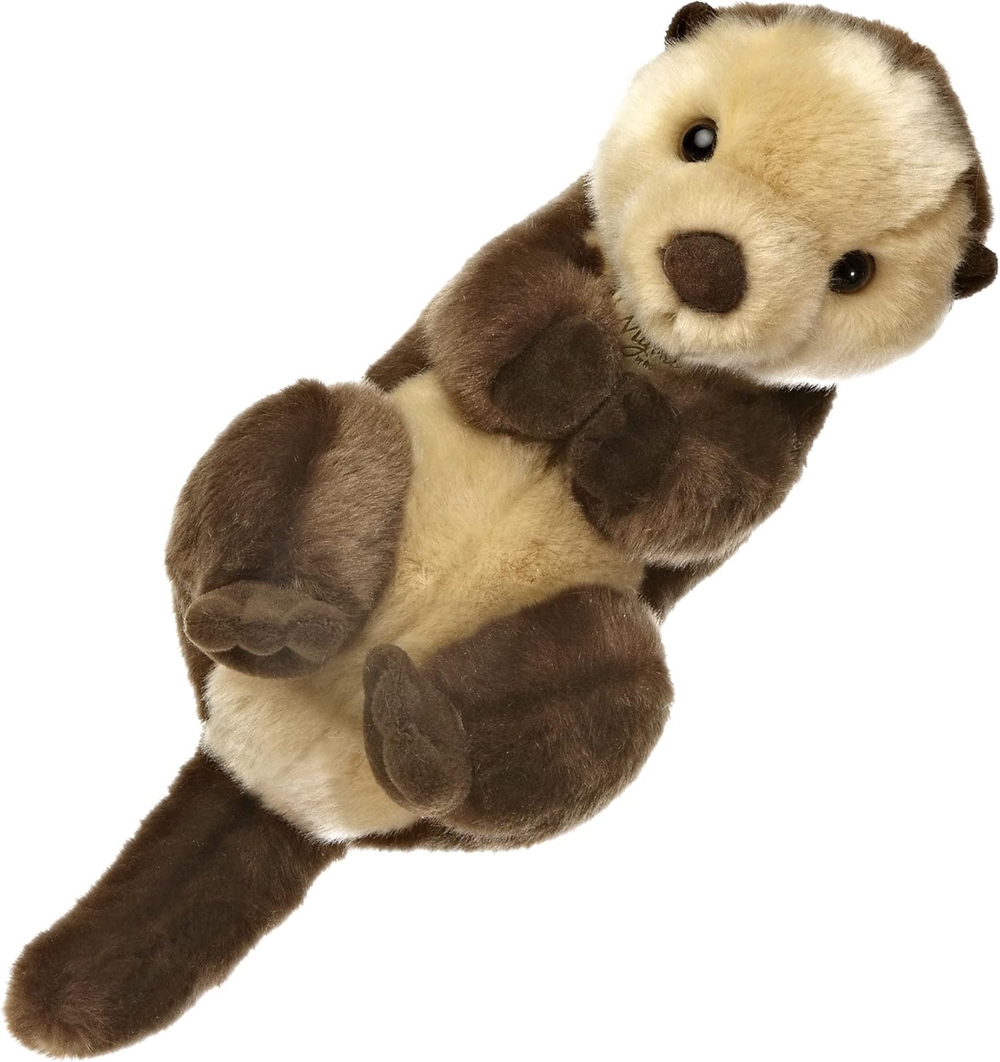 Aurora Realistic Sea Otter Stuffed Animal - 10 Inches Brown 1
