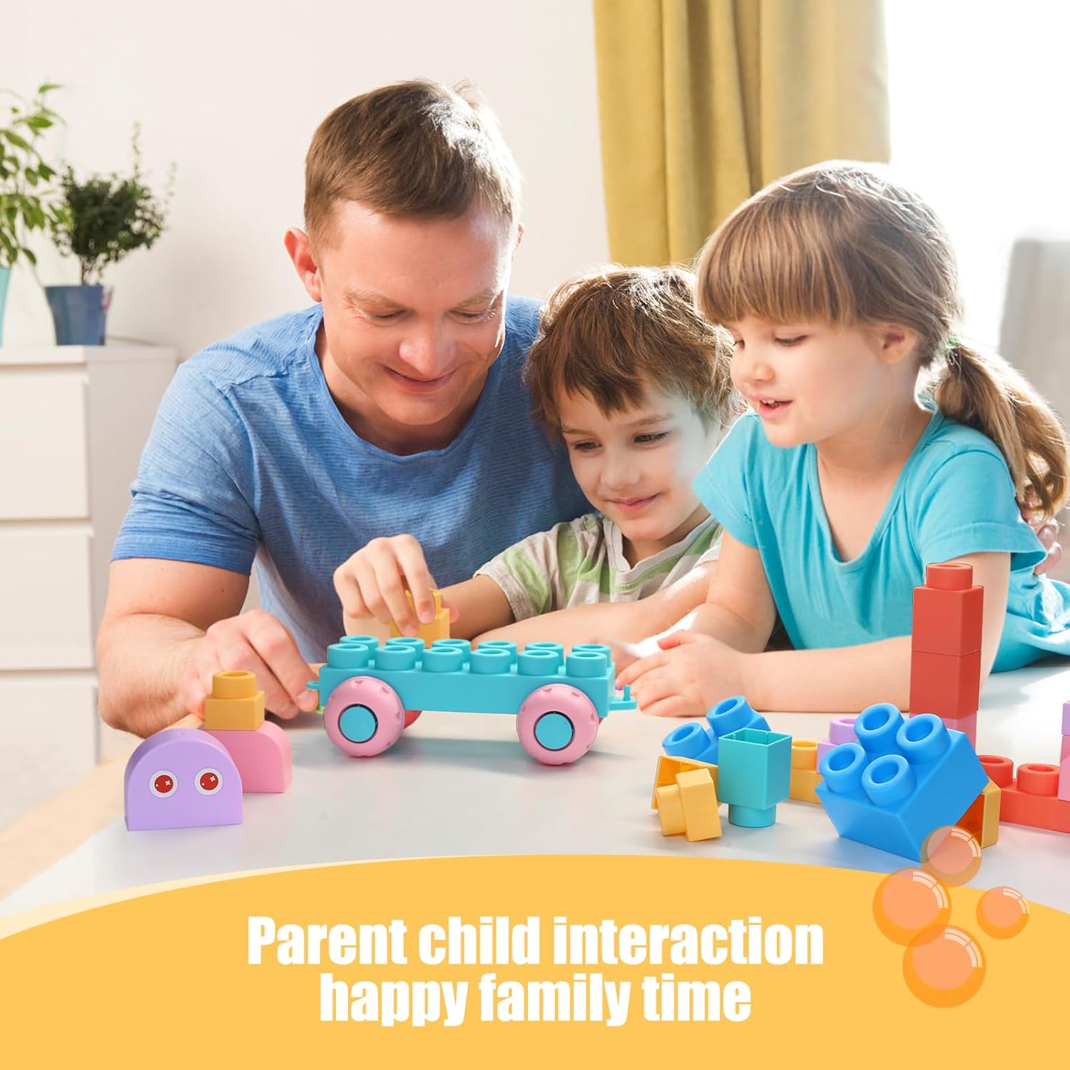 Abbabby Soft Building Blocks 101 Pcs Toy Set for Toddlers