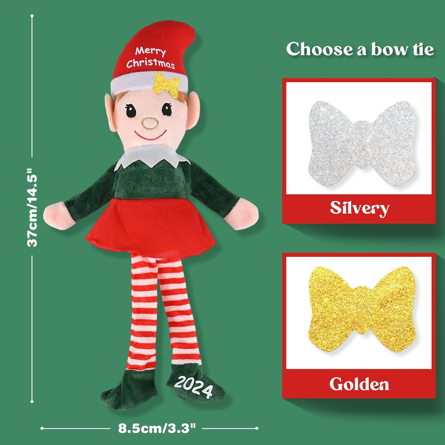 Custom Christmas Elf Doll Plush Personalized Name for Boys