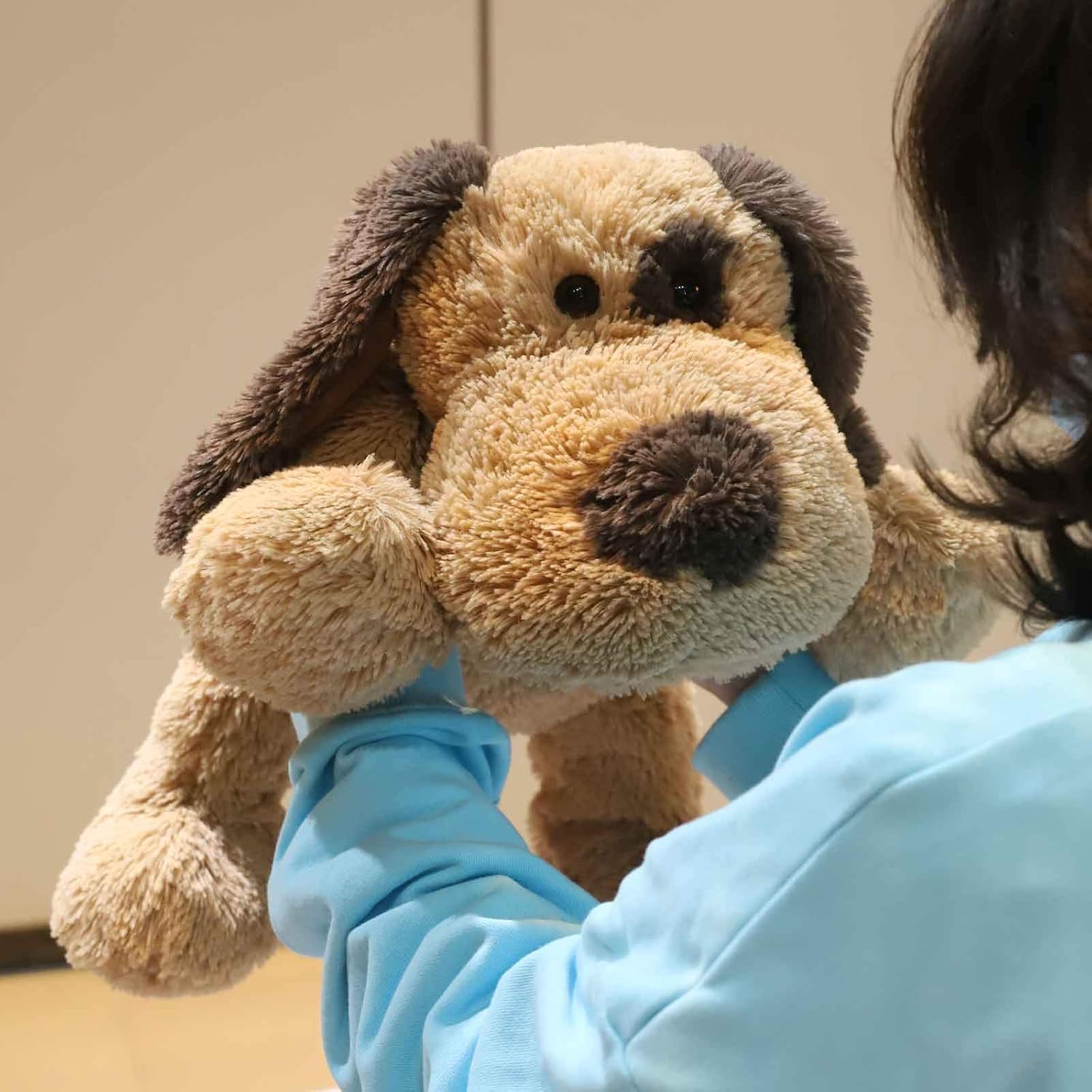WEIGEDU Floppy Stuffed Dog 20 Inch Brown