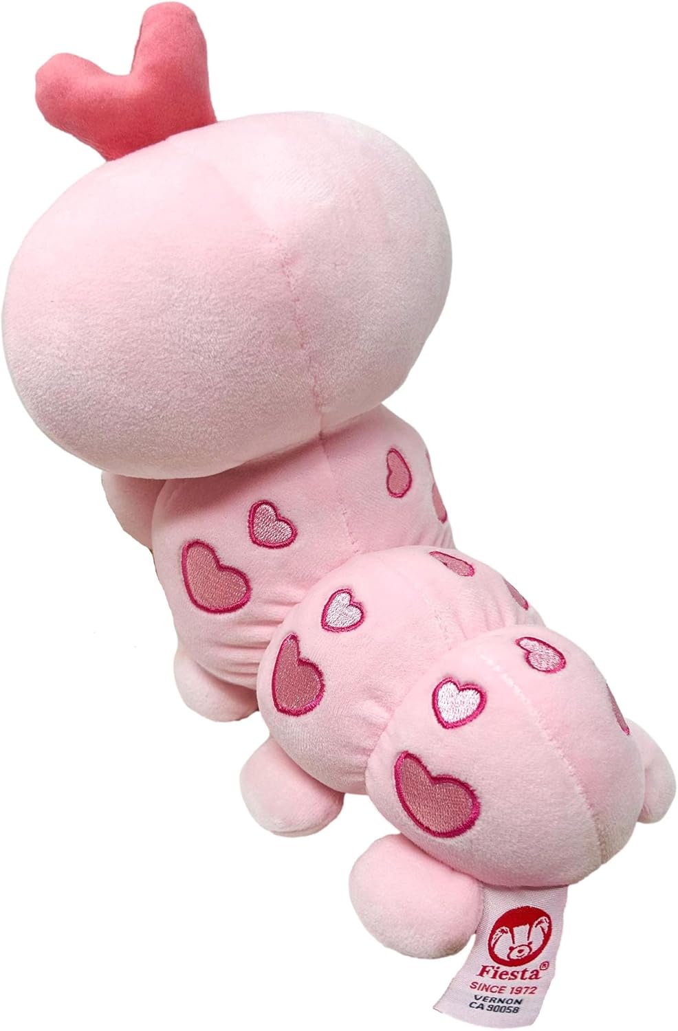 Fiesta Toys Personalized Pink Caterpillar Plush Stuffed Animal - Valentines Day Gift