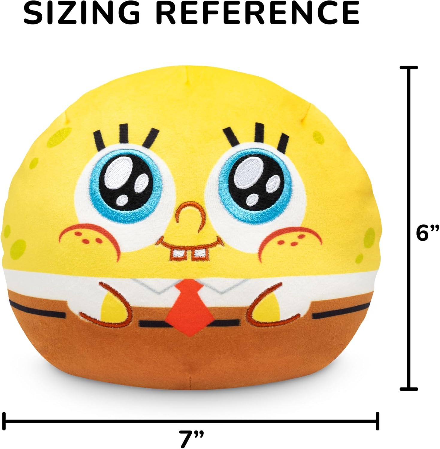 TeeTurtle Spongebob Squarepants Reversible Plushie 6 Inches