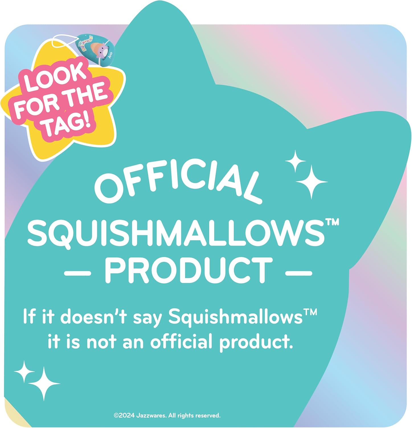 Squishmallows Prince Watermelon Pug 8-Inch Plush