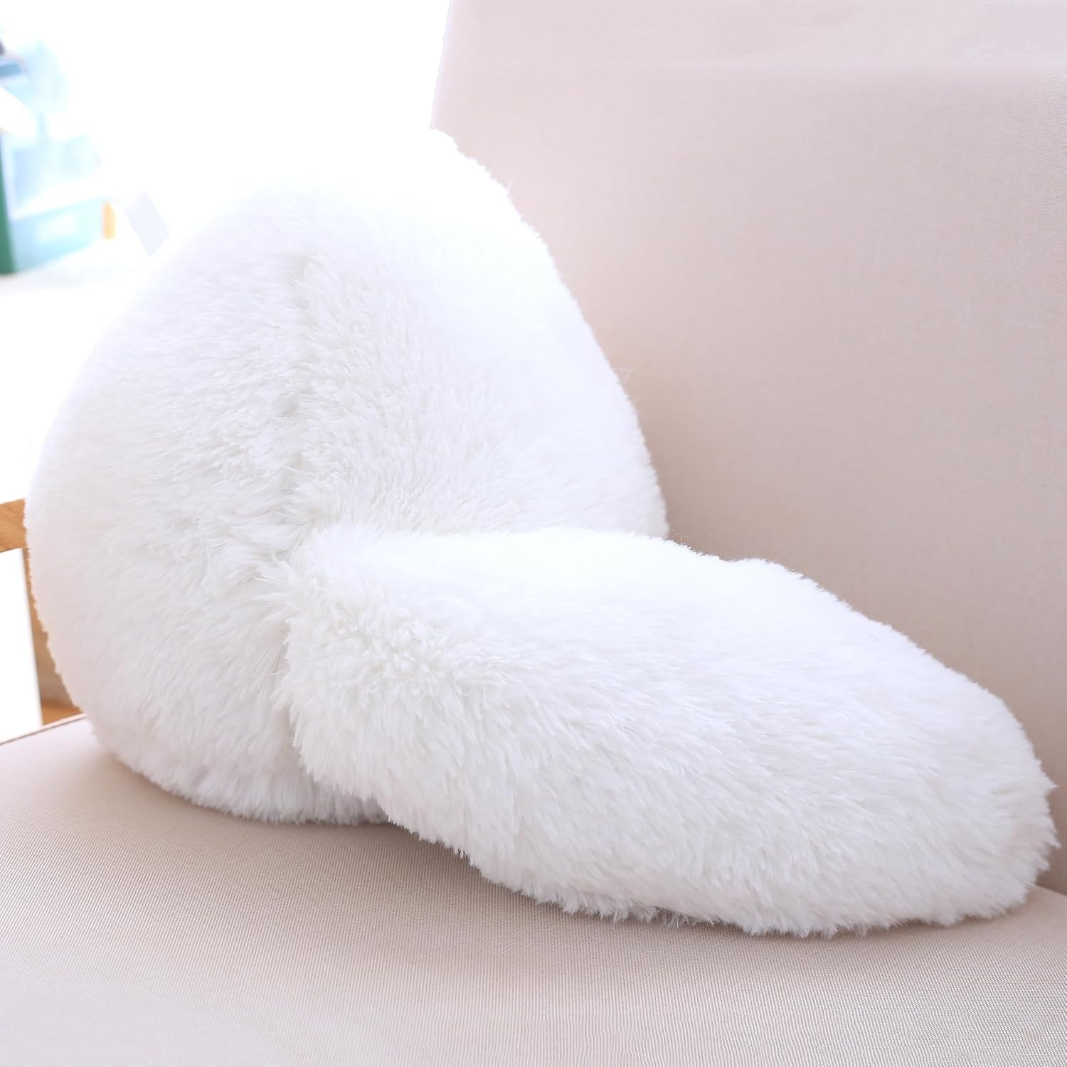 Winsterch White Plush Cat Stuffed Animal 10 Inches