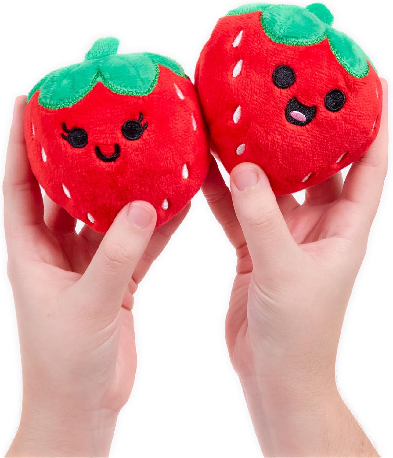 Emotional Support Strawberries Cuddly Plushies with Basket
