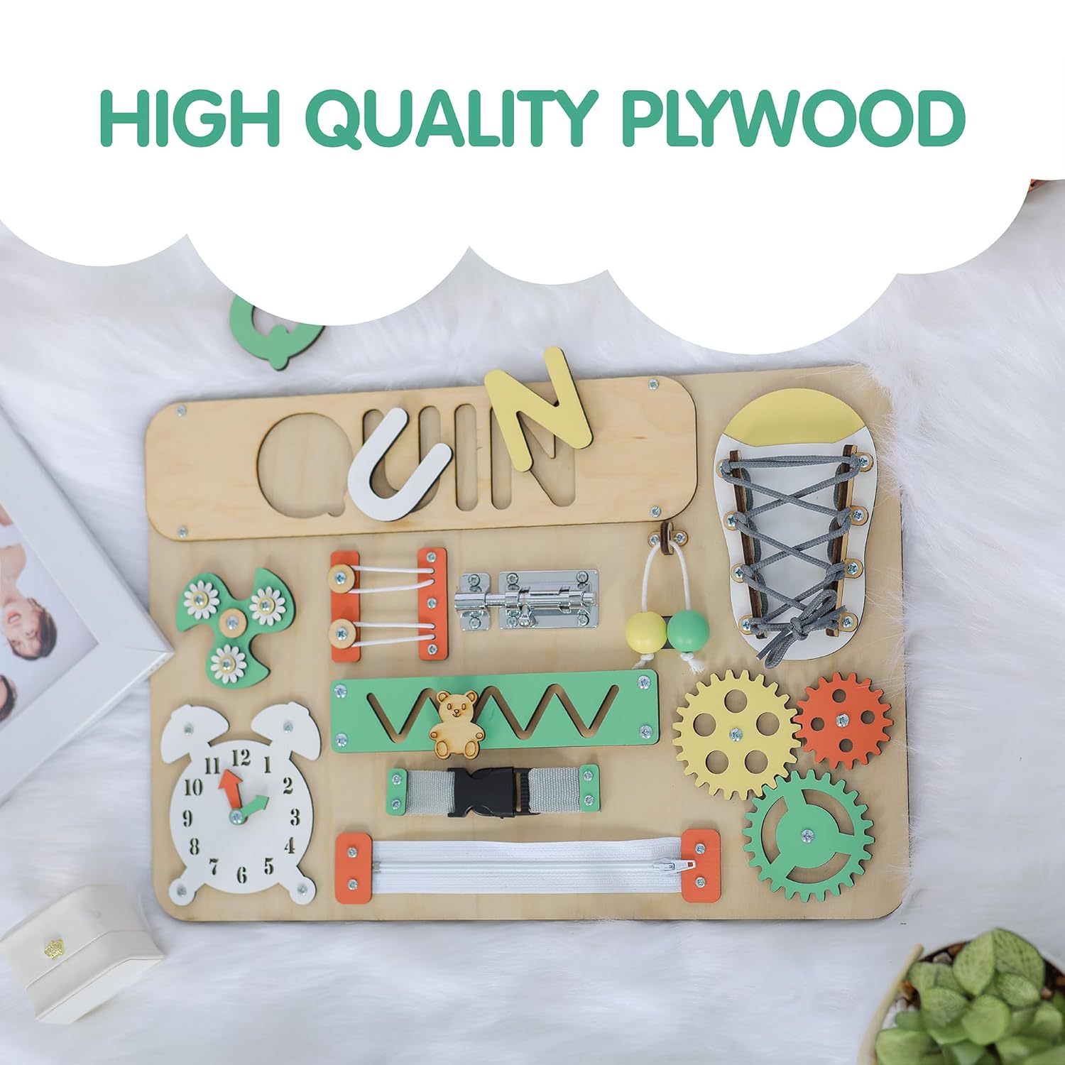 Customized Name Puzzle for Toddlers - Montessori Busy Board