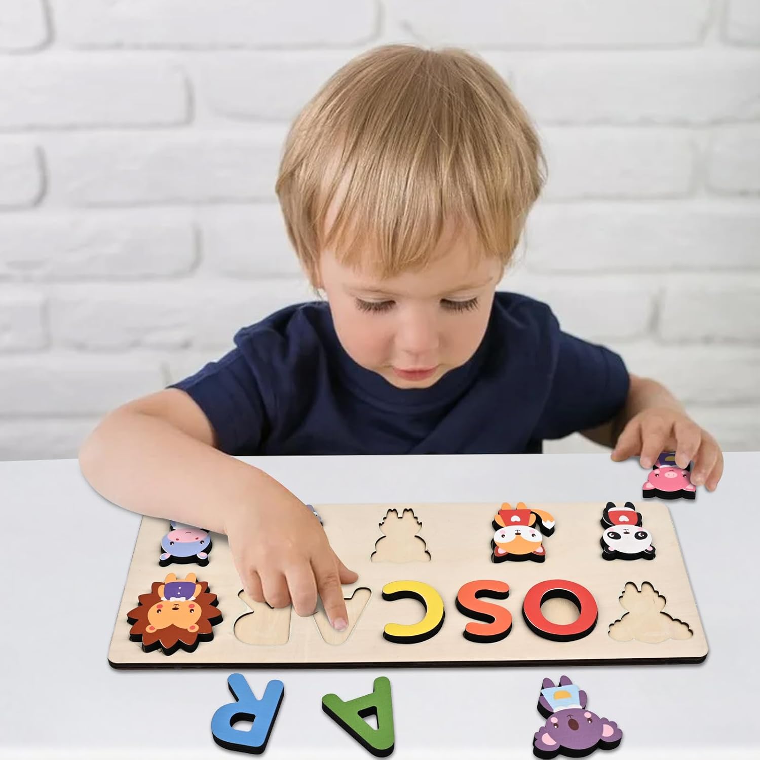 Personalized Wooden Name Puzzles for Kids 1