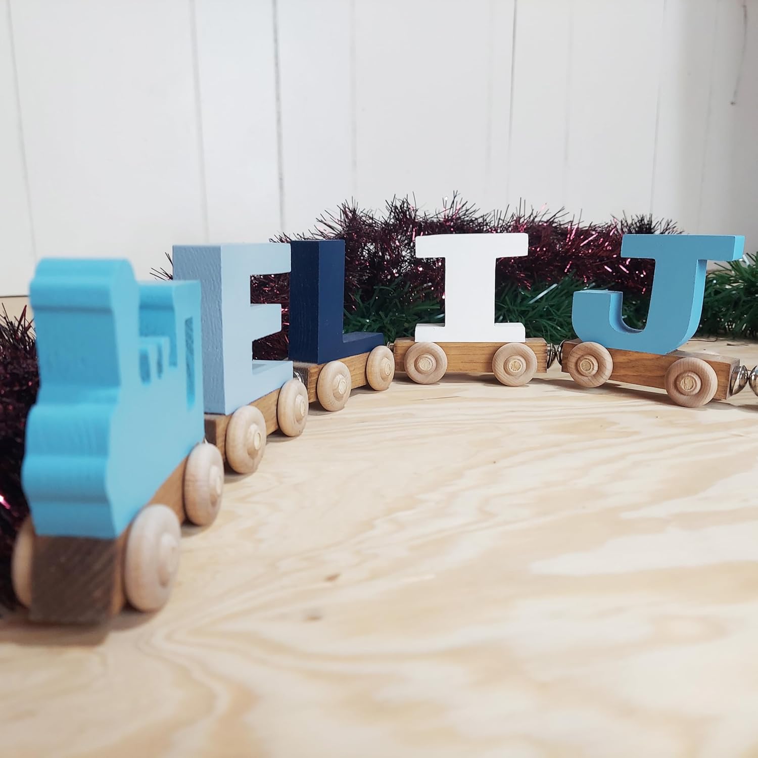 Personalized Wooden Train Name Puzzle Made in USA 1