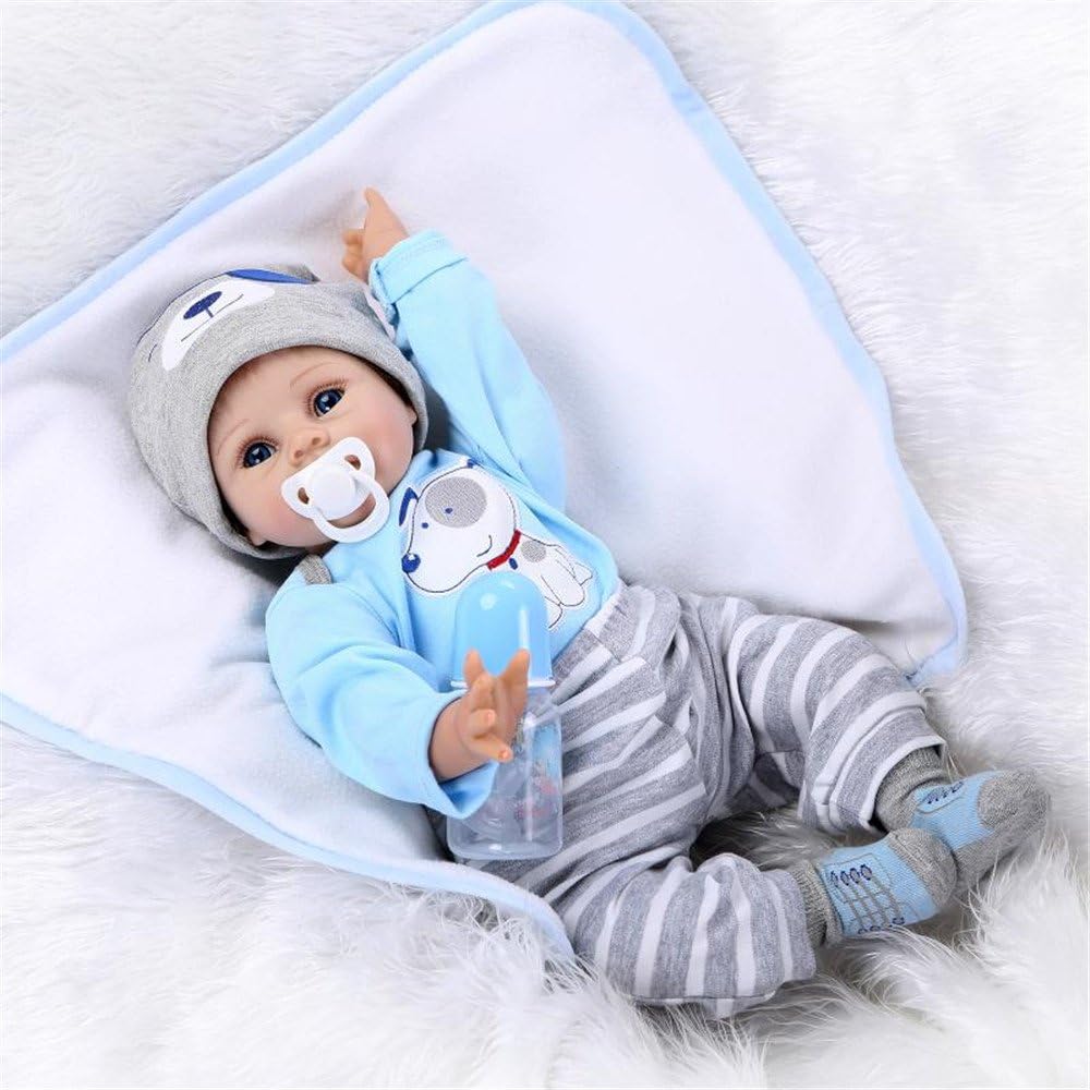 OYESY 4pcs Reborn Baby Boy Clothes Set Blue