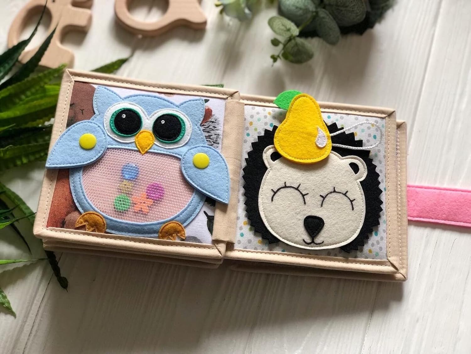 Quiet Baby Book with Animals and Shapes