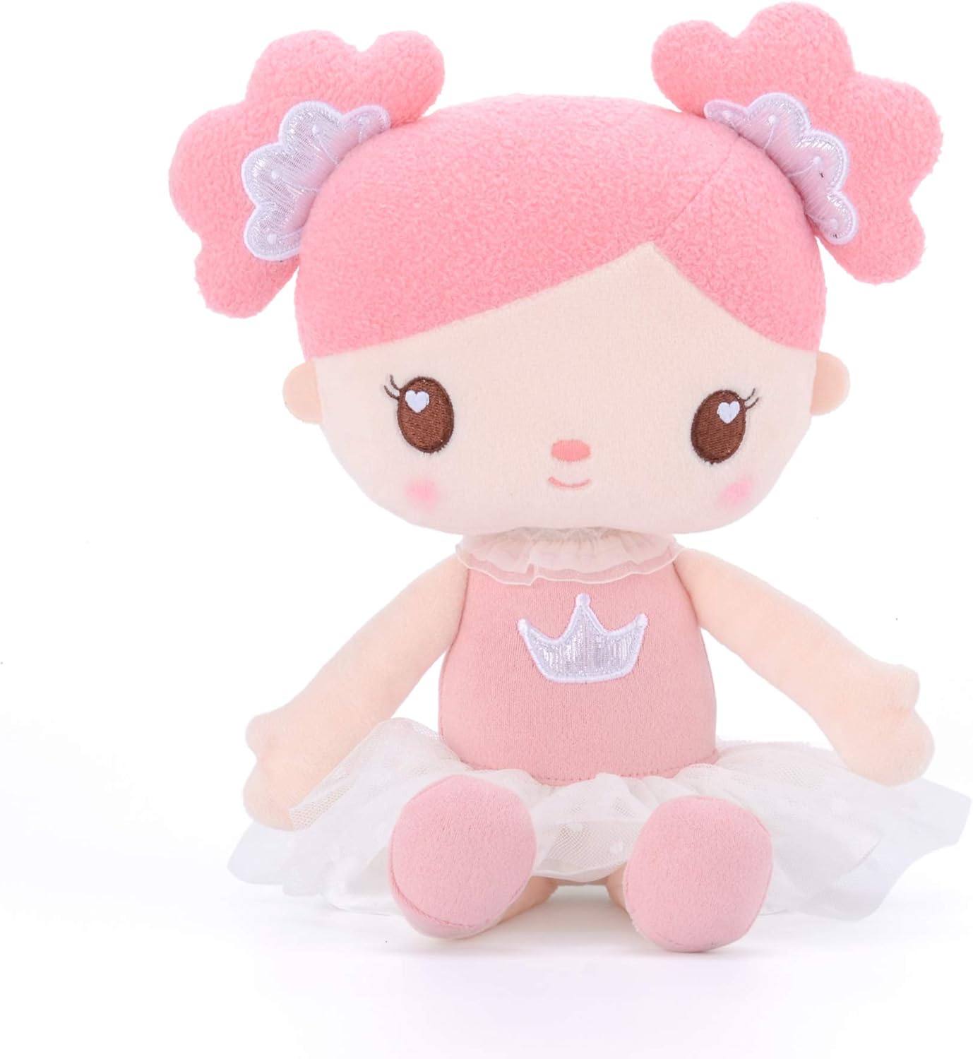 Gloveleya 15 Inch Plush Candy Girl Pink Stuffed Doll with Gift Bag
