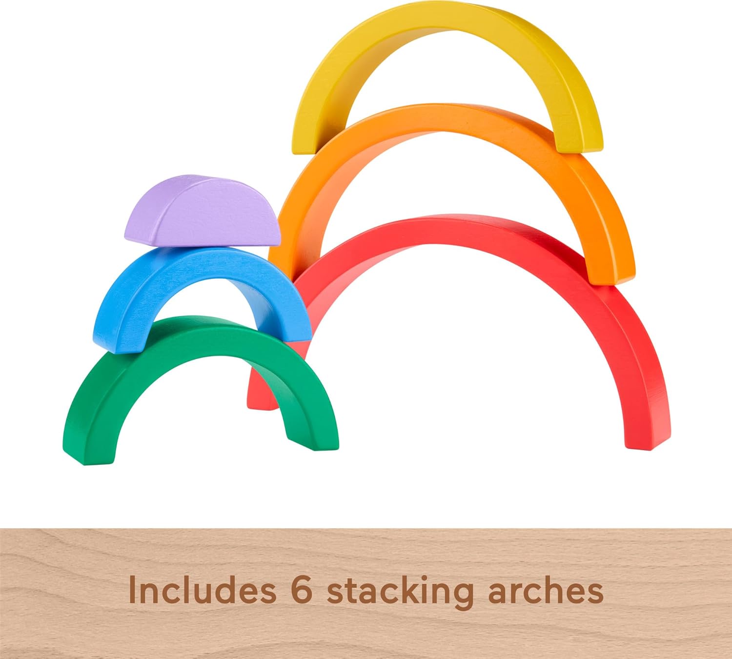 Fisher-Price Stacking Rainbow Blocks for Toddlers