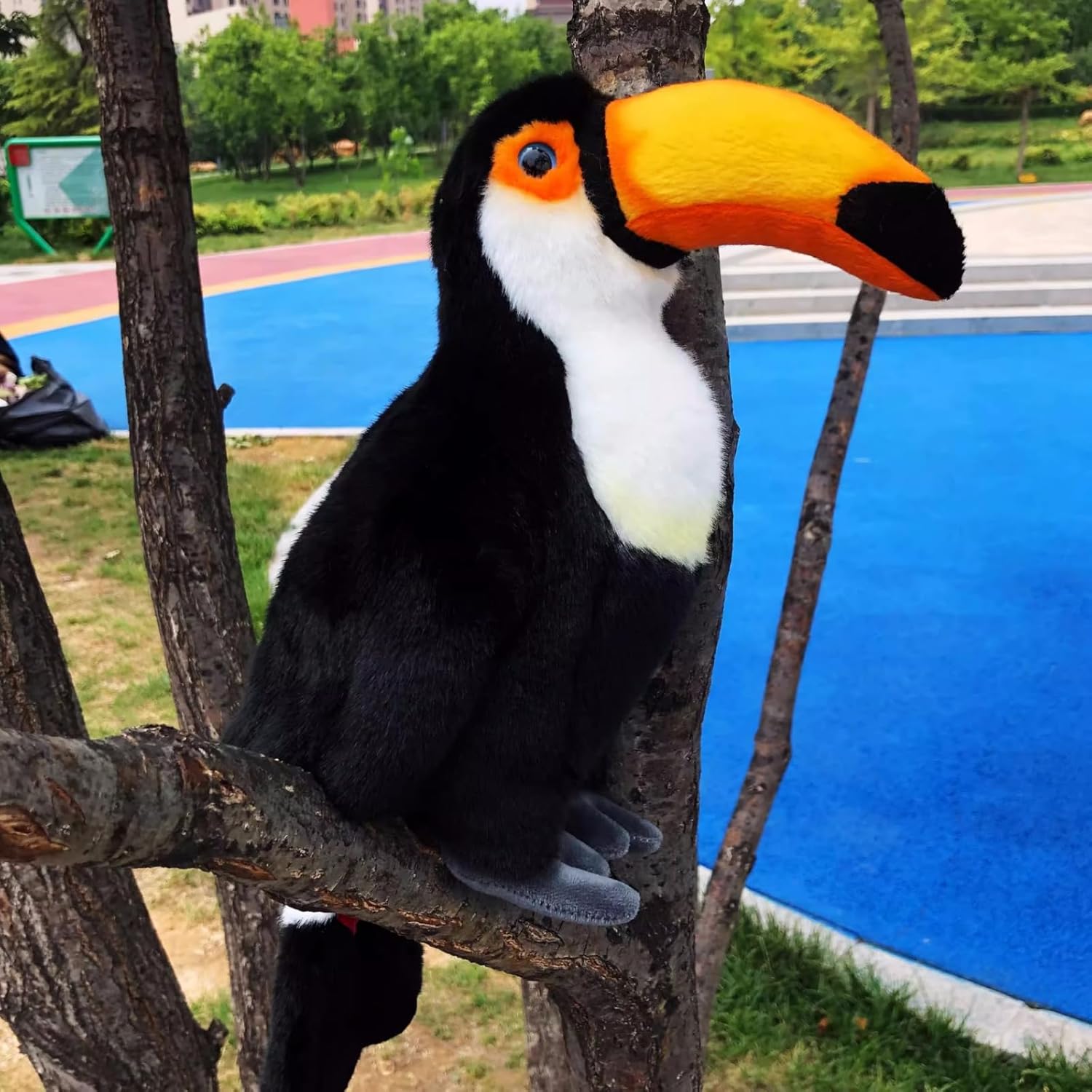 Lilizzhoumax Lifelike Toucan Plush Realistic Soft