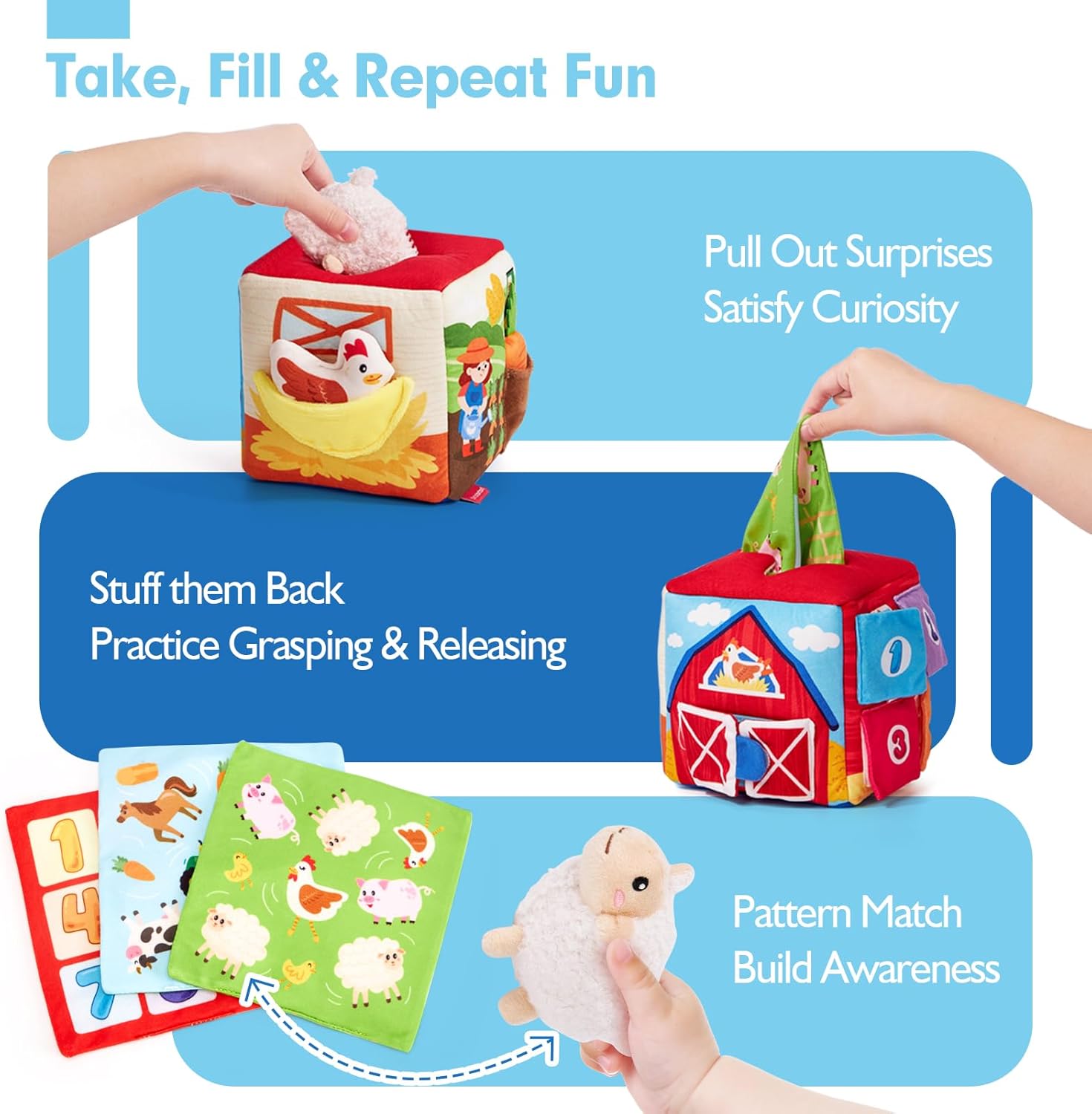 Hahaland Baby Surprise Toy Box 6-12 Months 13 PCS