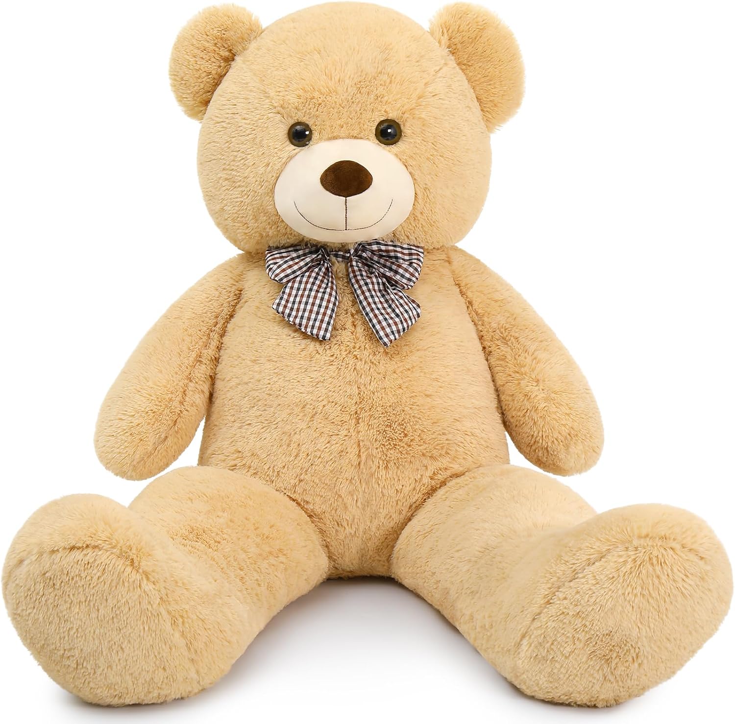 MaoGoLan 47 Inch Giant Teddy Bear Life Size Tan Plush Bear