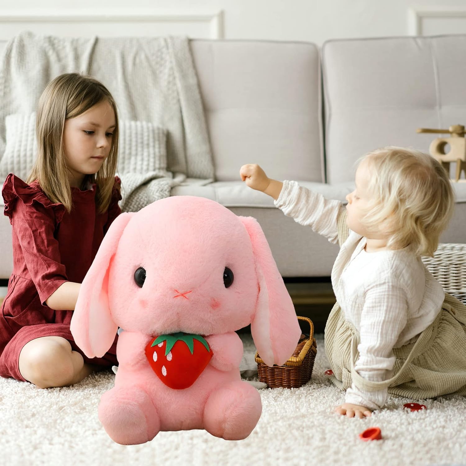 HOUPU Soft Toy - Pink Strawberry Bunny 86in