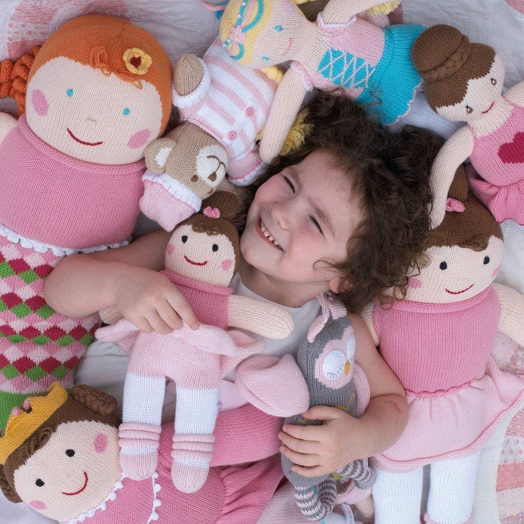 ZUBELS Baby Girls 12-Inch Plush Bella The Ballerina Toy