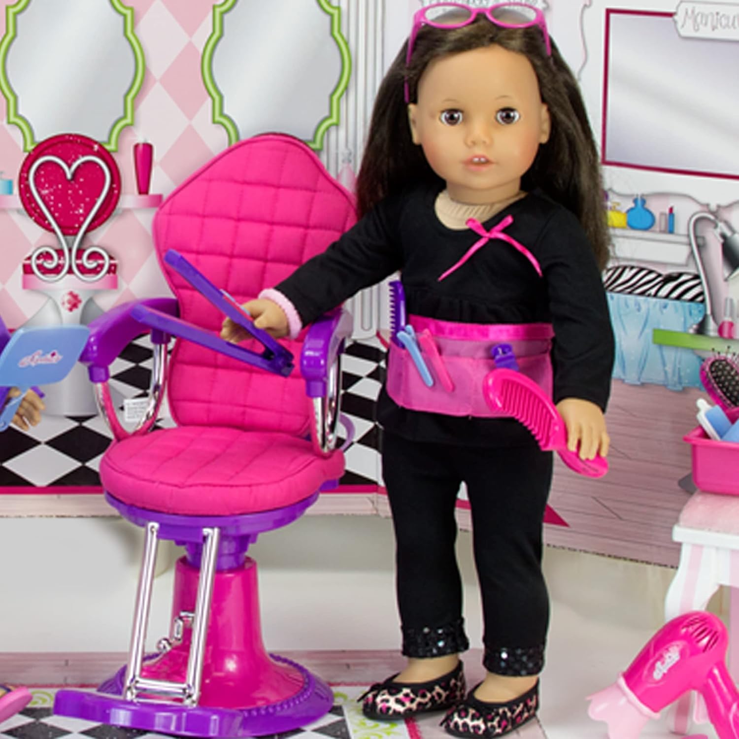 Sophias 18 Inch Doll Hair Care Set with 14 Accessories