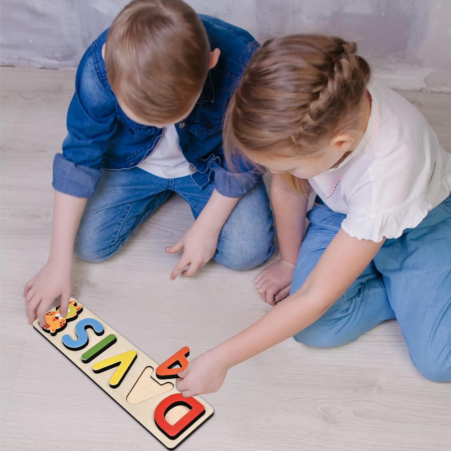 Personalized Wooden Name Puzzles for Kids 1