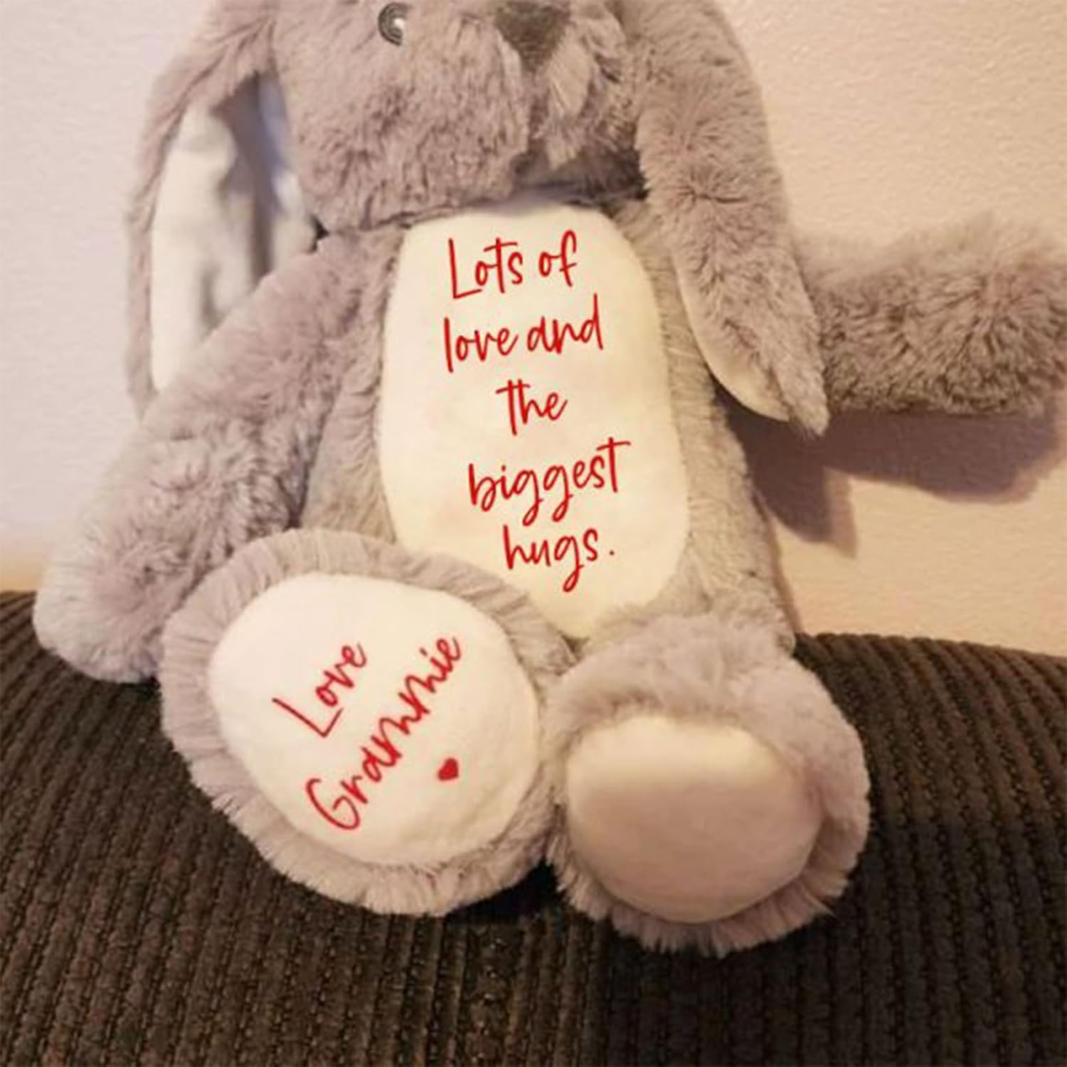 Personalized Plush Bunny with Name Keepsake