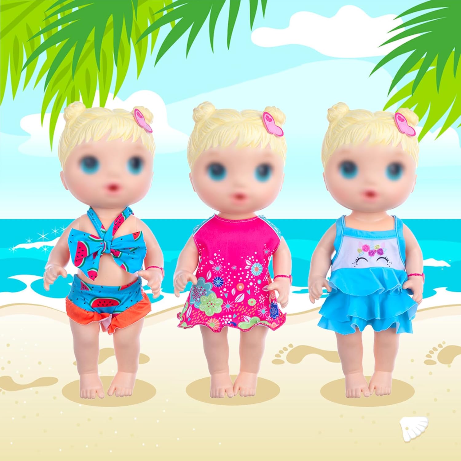 UNICORN ELEMENT 10 Sets Baby Doll Clothes and Accessories