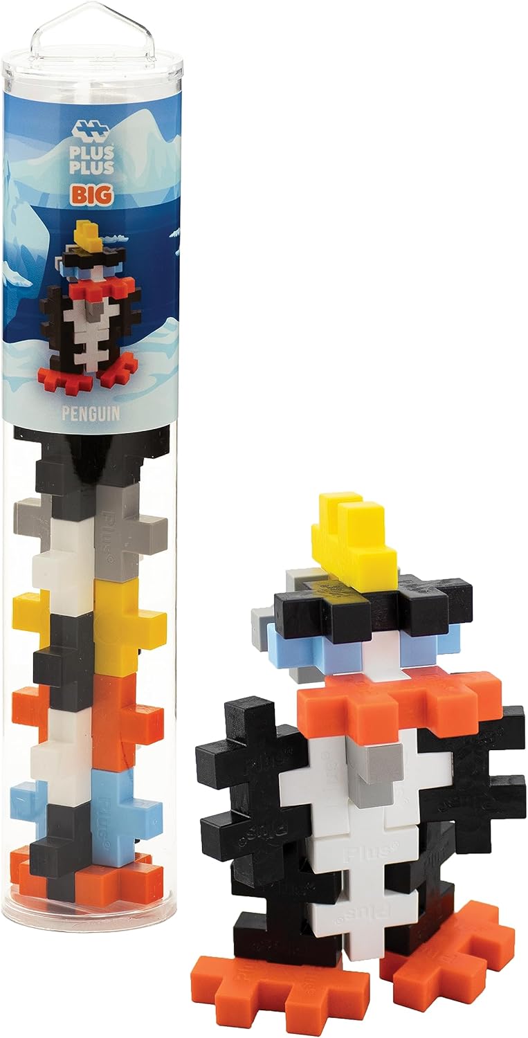 PLUS PLUS Big Penguin 15 Piece Construction Toy
