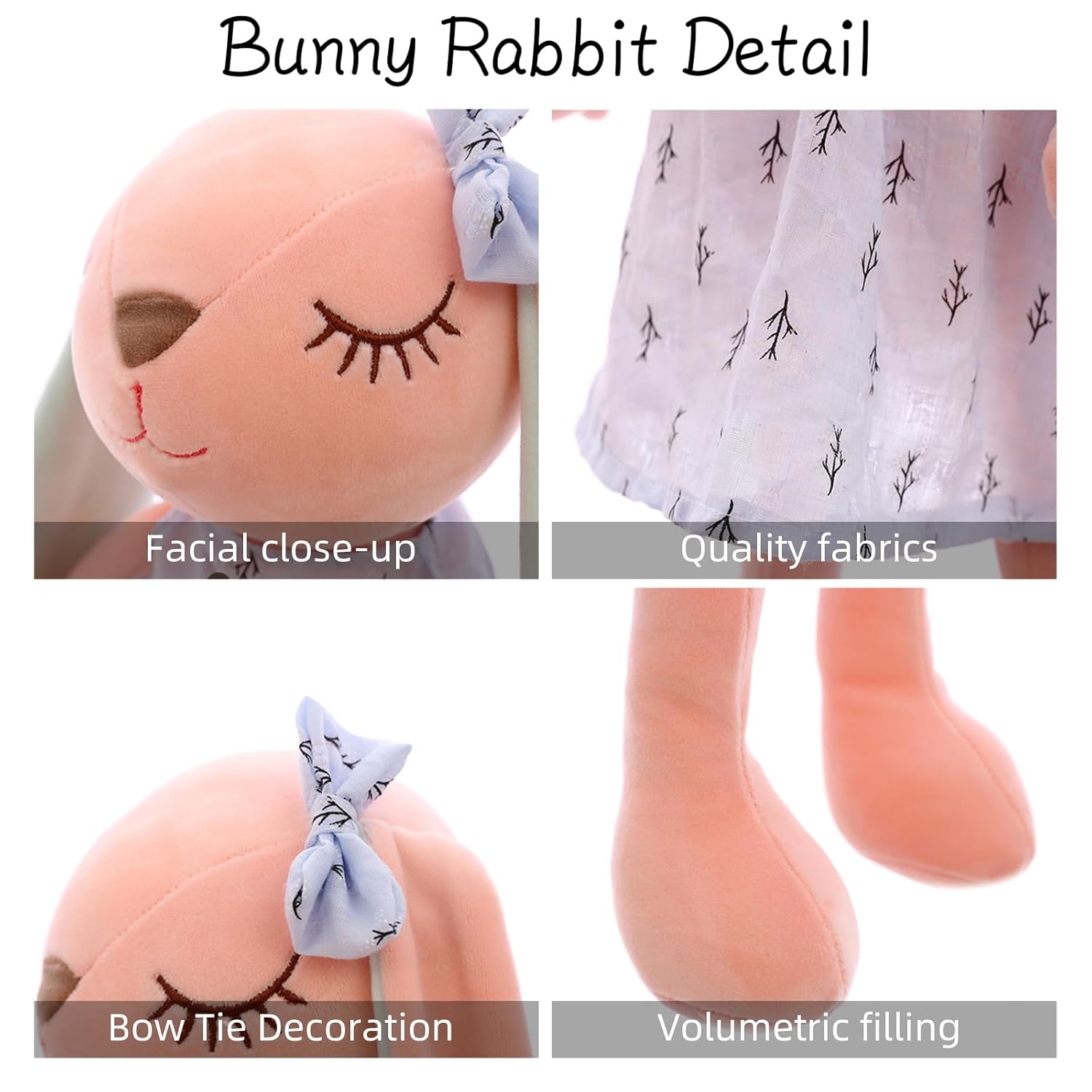 Personalized Easter Bunny with Name Handmade Custom Plush Toy