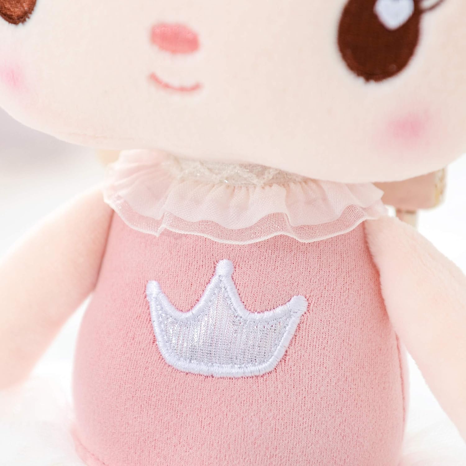 Gloveleya 15 Inch Plush Candy Girl Pink Stuffed Doll with Gift Bag