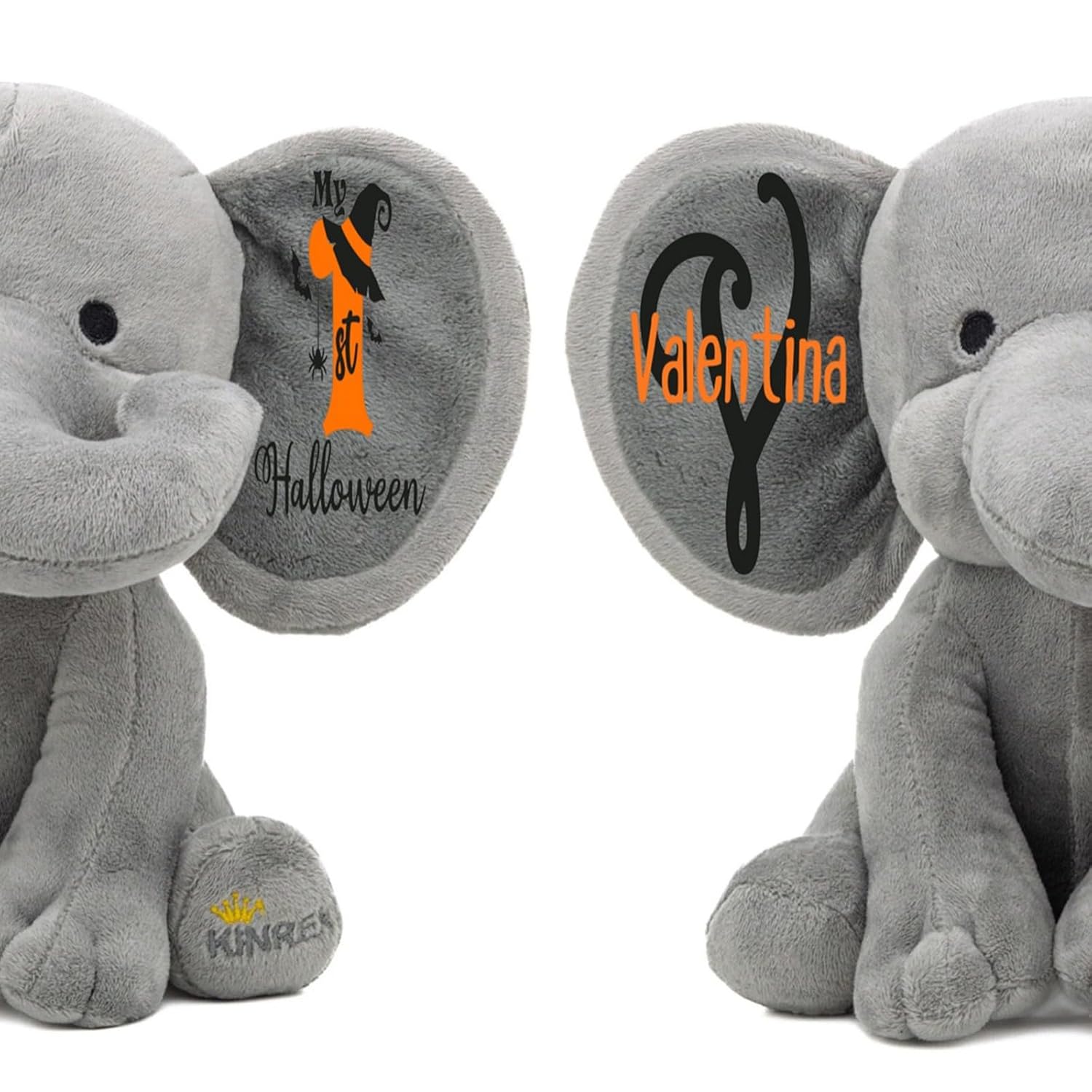 Personalized Elephant Stuffed Animal - My First Halloween