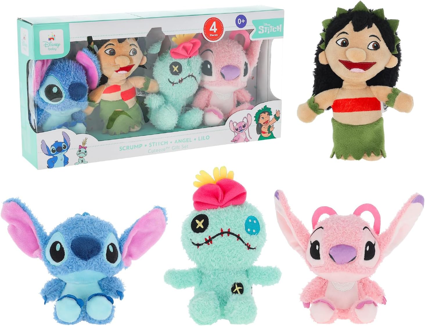 KIDS PREFERRED Disney Baby Lilo Stitch Plush Set 1