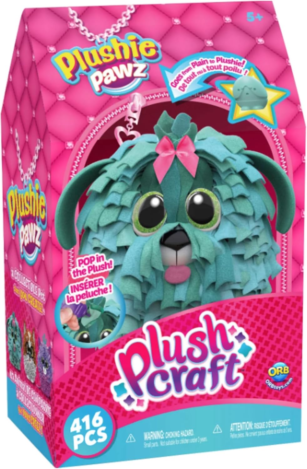 Orb Factory Plushie Pawz Shaggy Pup DIY Kit