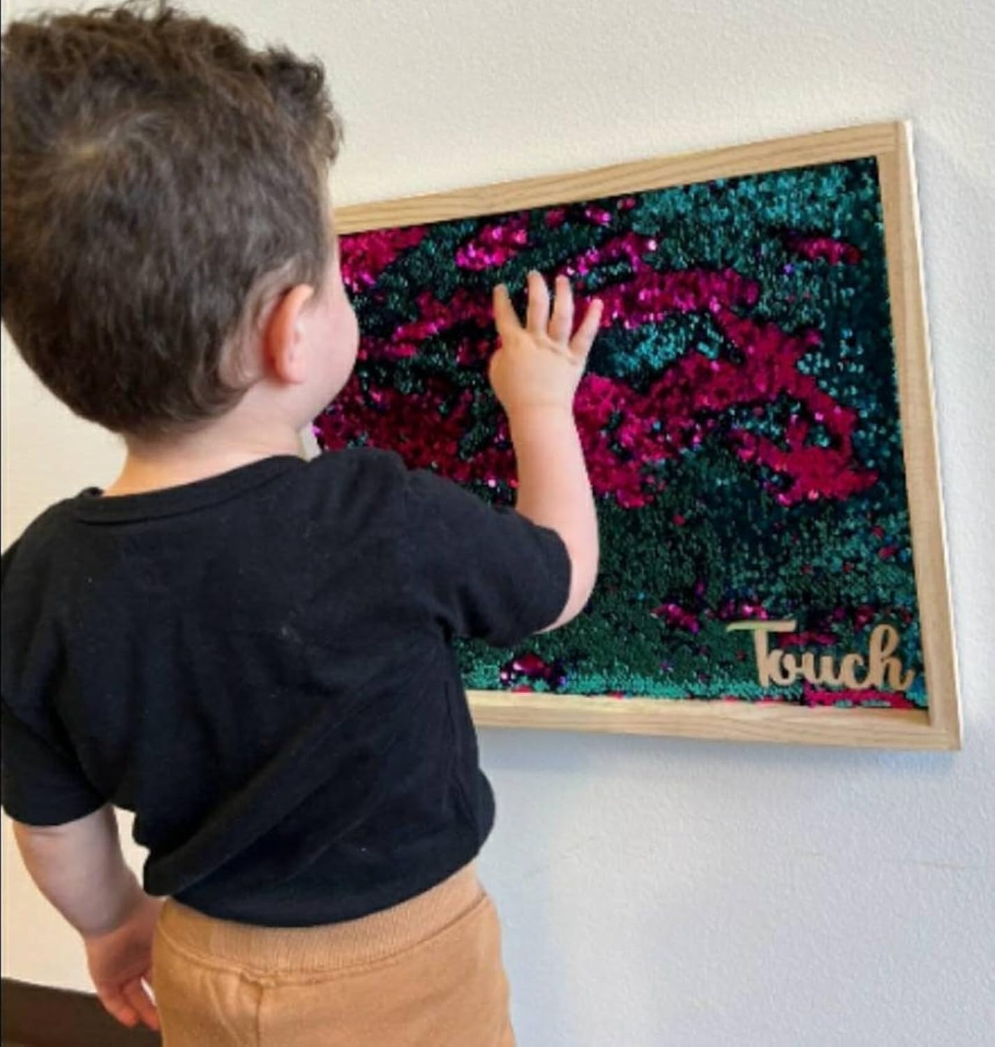 Reversible Sequin Sensory Board - Mermaid Fabric 1