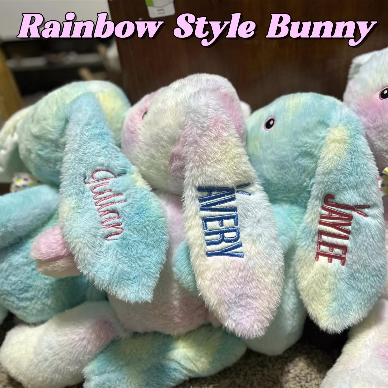 Personalized Easter Bunny Rabbit Stuffed Animal for Kids