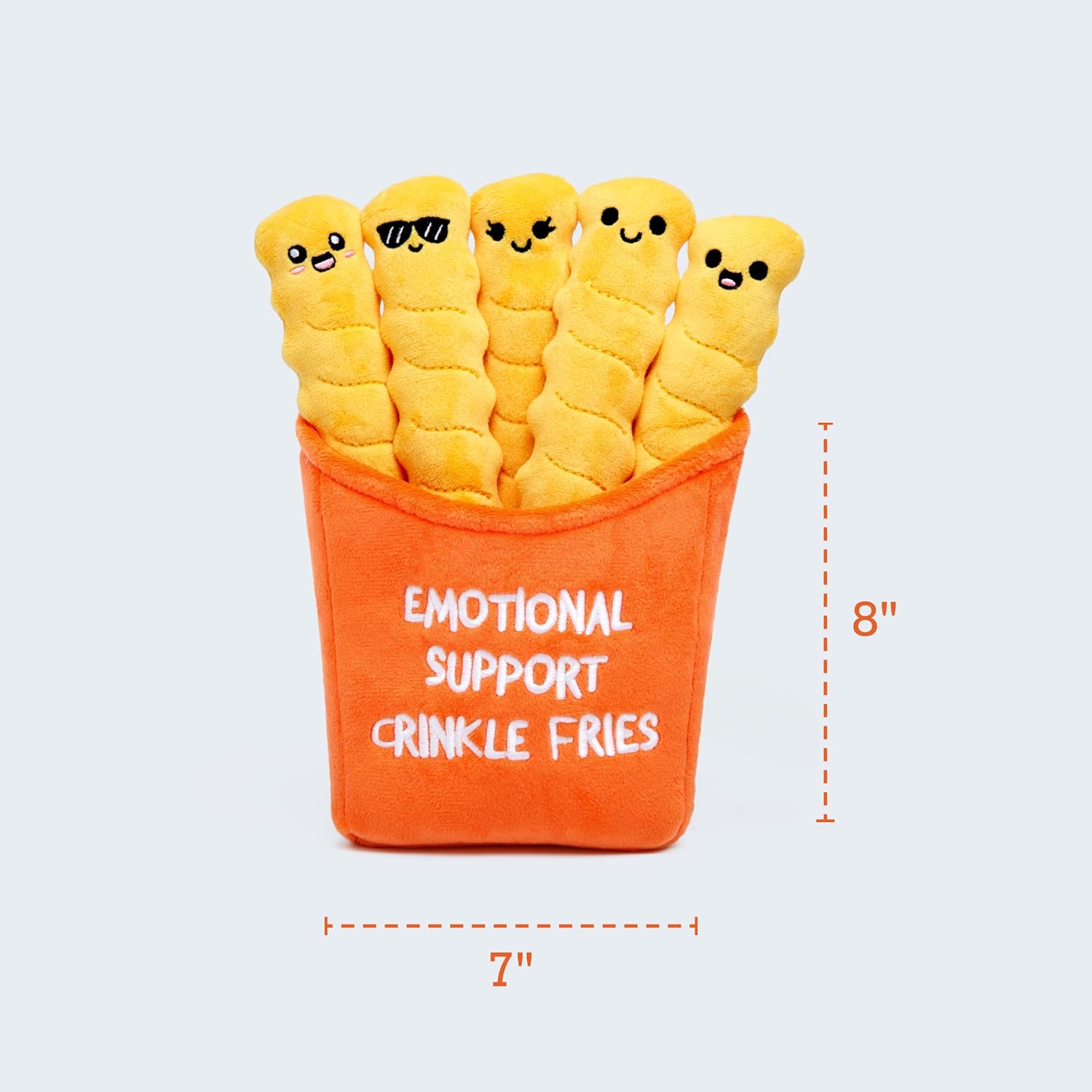 WHAT DO YOU MEME Emotional Support Crinkle Fries Plushies