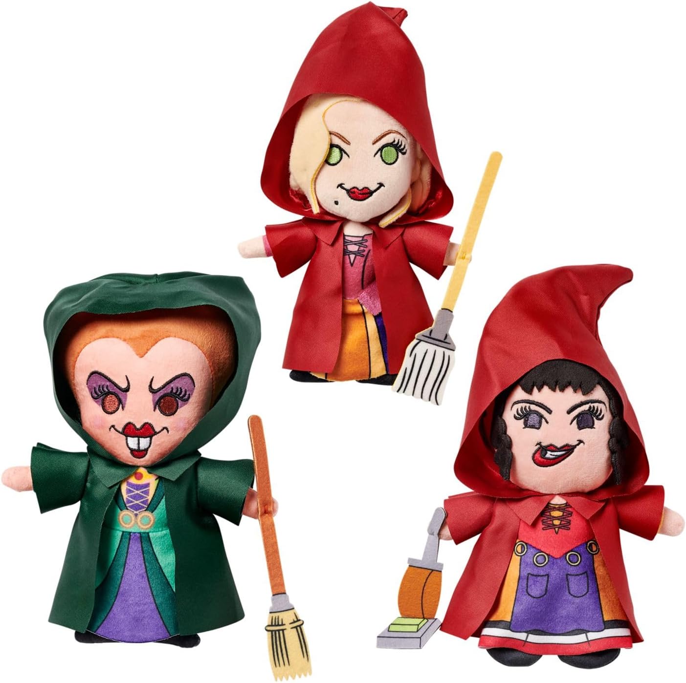 Official Sanderson Sisters Plush Set Hocus Pocus Trio