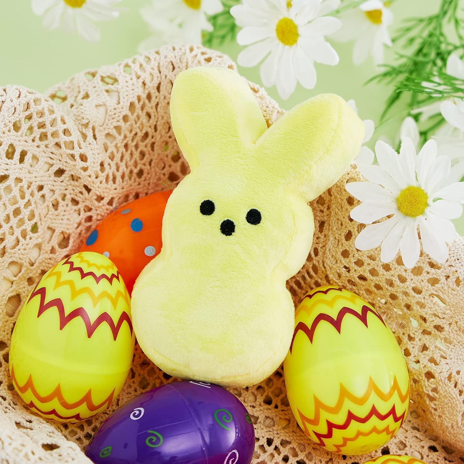 Easter Bunny Plush Set 6Pcs Cute Stuffed Animal Toys