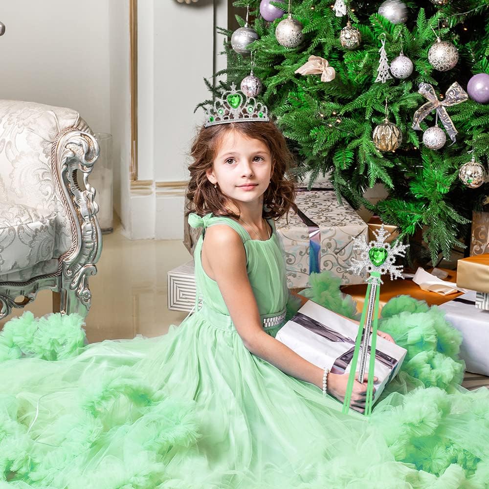 Vicloon Princess Dress Up Set 2PCS Crown and Wand for Kids