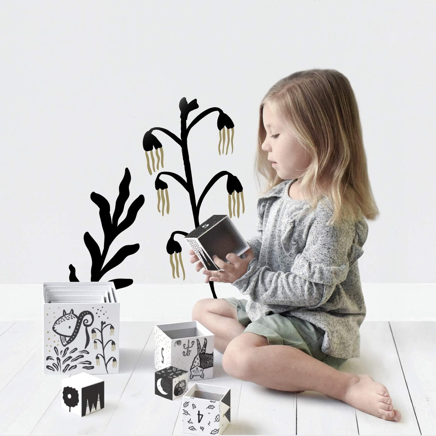 Wee Gallery Nesting Blocks - Woodland Animals Numbers