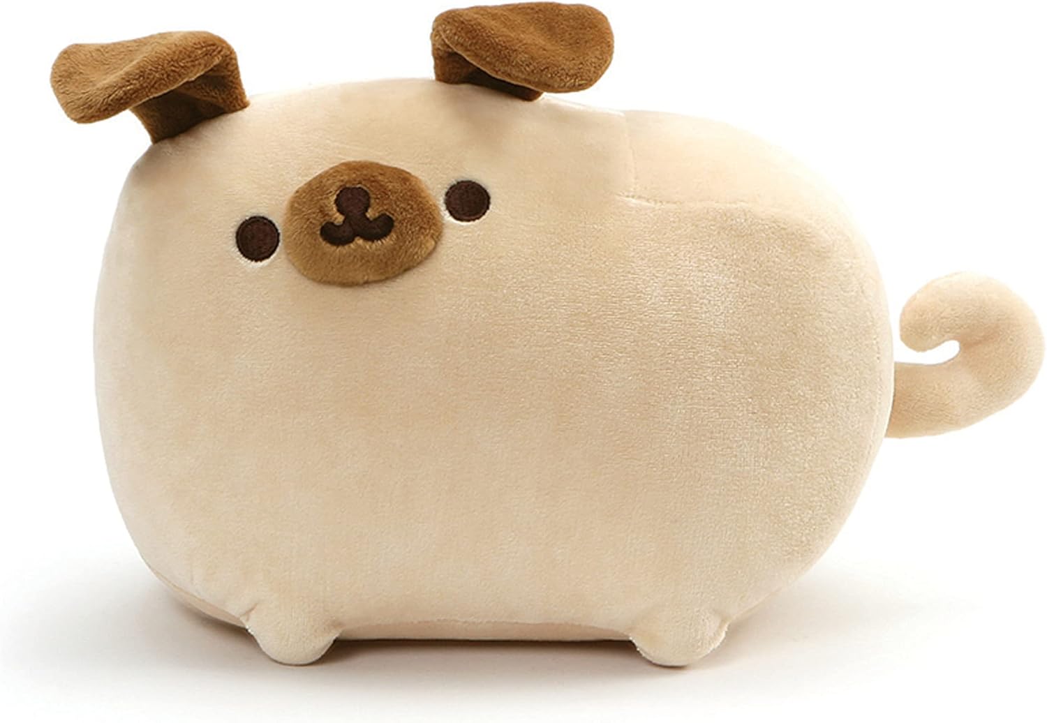 GUND Pusheen Pug Plush Stuffed Dog with Poseable Ears Tan