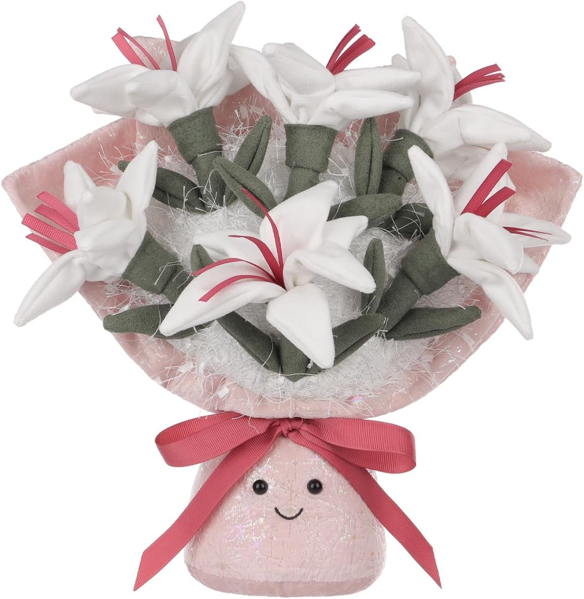 Apricot Lamb Lily Bouquet Stuffed Animal for Kids