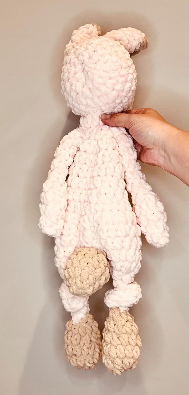 Handmade Bunny Snuggler Plush Toy for Baby
