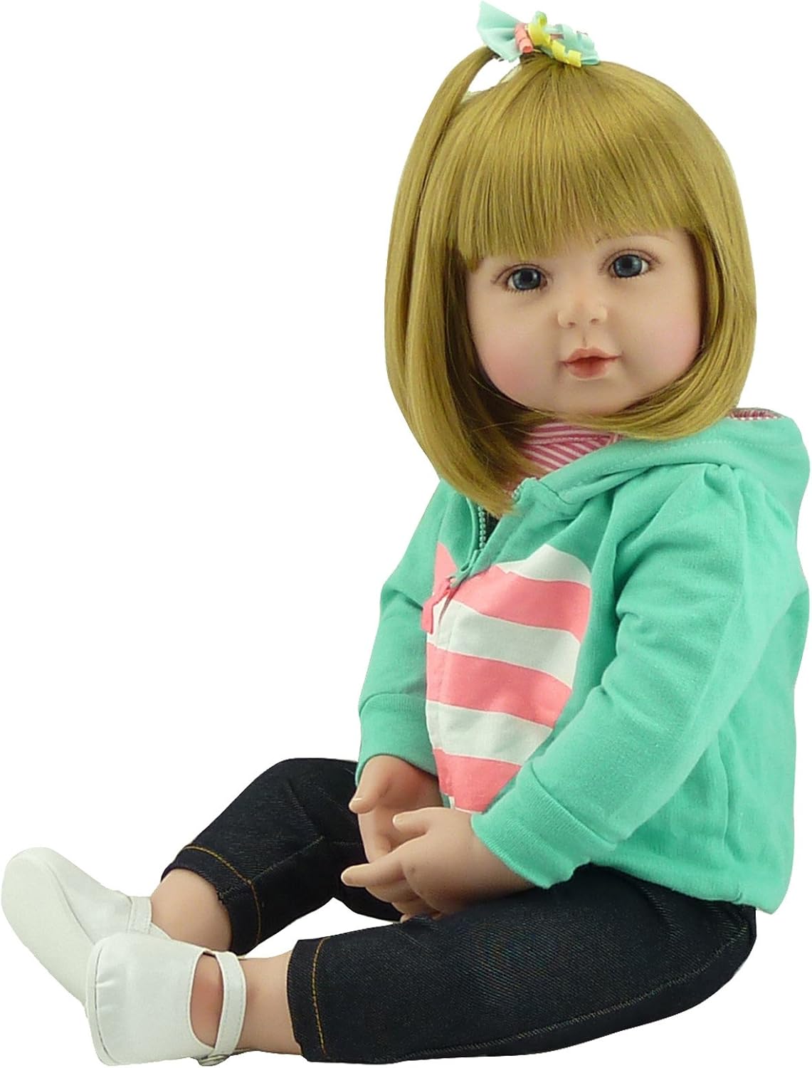 iCradle 18 Inch Reborn Baby Girl Doll Realistic Handmade Toy