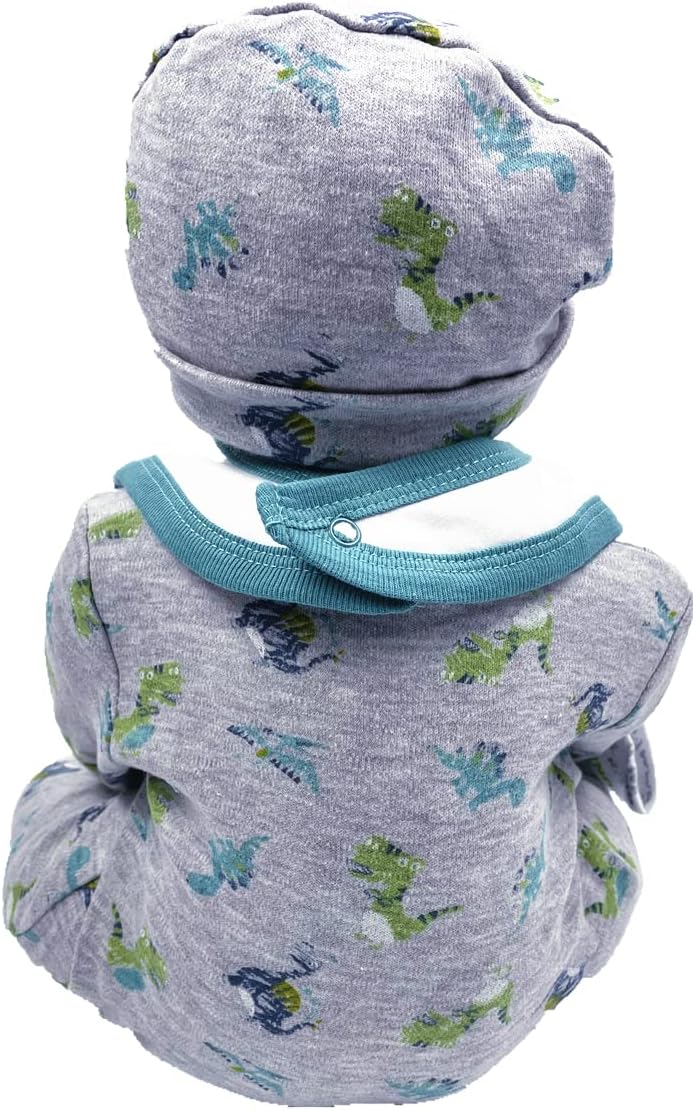 Pedolltree Reborn Baby Doll 22 Inch Dinosaur Outfit 5pcs Set