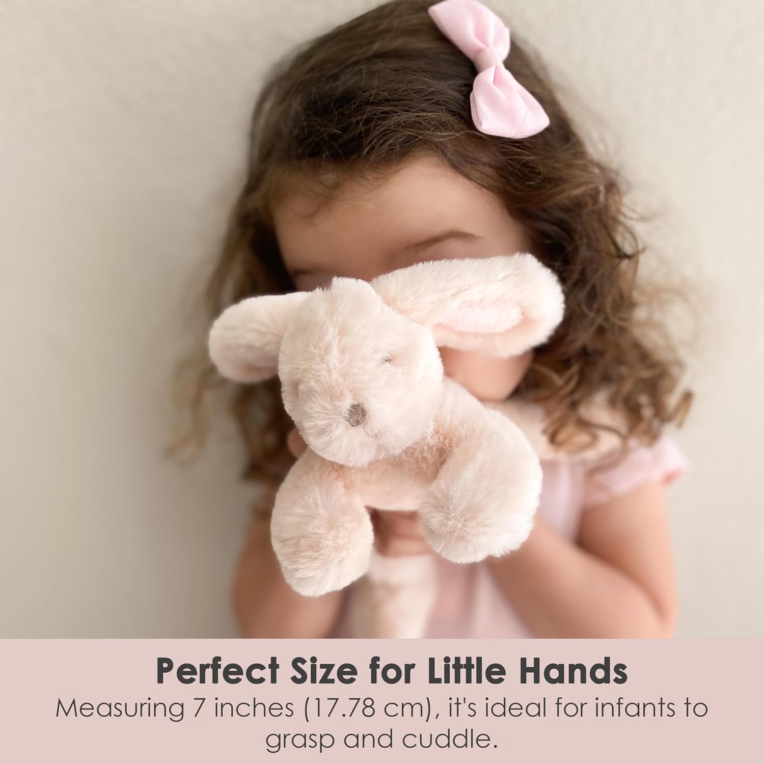 MON AMI Button Bunny Plush 3 Pcs 7 Inch Each