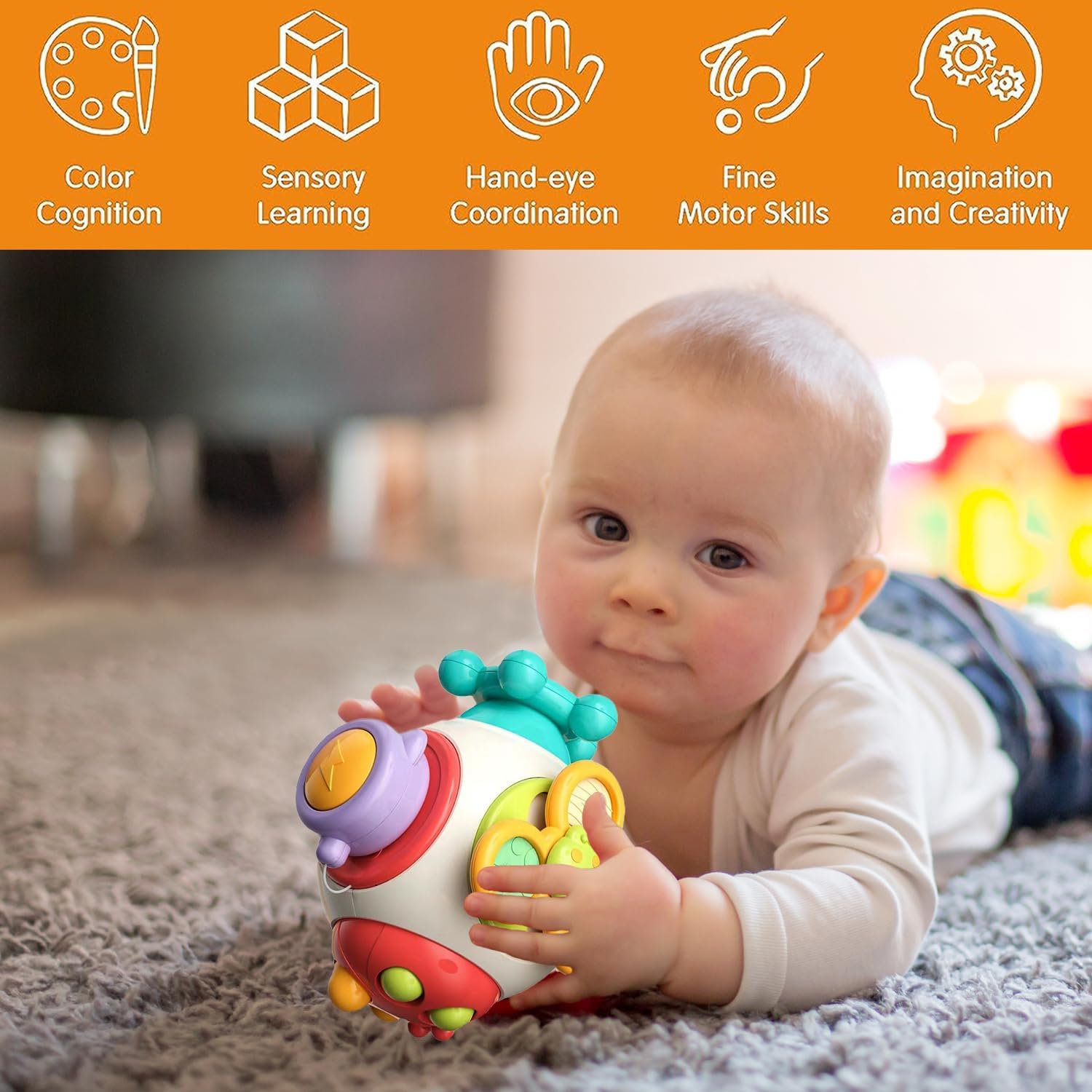 Busy Cube Montessori Toy for 18M Toddlers