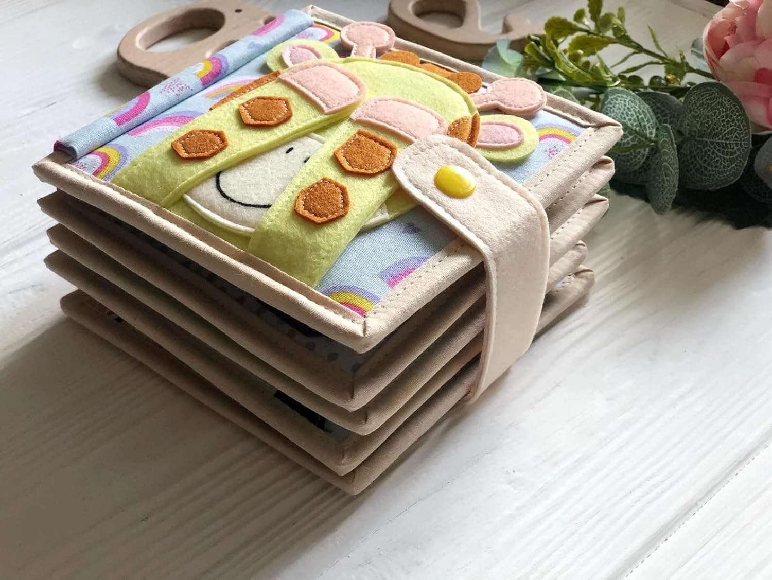 Handmade Animals Quiet Baby Book for Fine Motor Skills 1